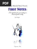 Download  First Notes  Classical Guitar Study by Stringsattachedmusic SN26966738 doc pdf