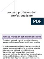 Topik 1 Konsep Profesion Dan Profesionalisme
