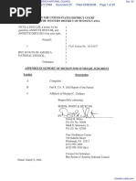 DEIULIIS et al v. BOY SCOUTS OF AMERICA NATIONAL COUNCIL - Document No. 23