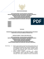 Peraturan Bersama TTG Penanganan Pecandu Narkotika Dan Korban Penyalahgunaan Narkotika Ke Dalam Lembaga Rehabilitasi1 PDF