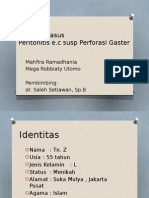 Peritonitis E.C Susp Perforasi Gaster