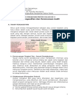 Tahap Audit & Perencanaan Audit