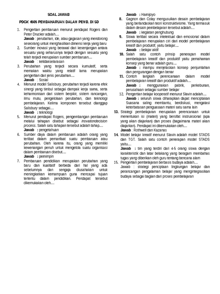 Soal Jawab Pdgk 4505 Soal Jawab Pdgk 4505