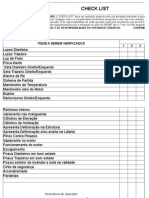 Verificação Check-List Mensal