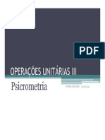 Operações Unitárias III - Psicrometria