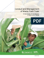 Conduct and Management of Maize Field Trials