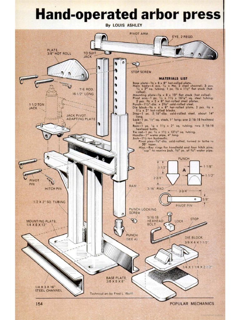 Arbor Press Plans | PDF