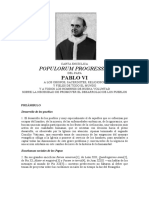 Carta Encíclica Populorum Progressio (Pablo Vi)