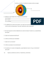 PRUEBA de CIENCIAS NATURALES Estructura y Cambios de La Tierra Felipe