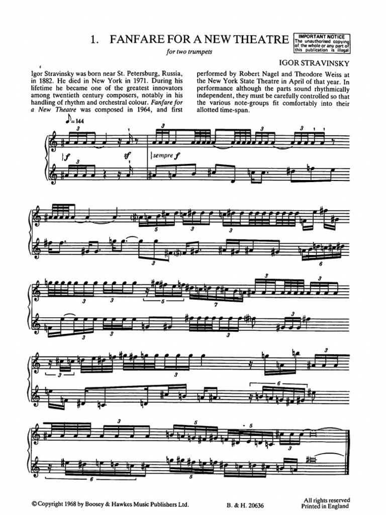Melody fanfare trumpet. Nominal pitch: 4½-ft B?. - Detail