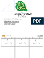 Harvey Beaks "The Sleepover's Over" Original Storyboard