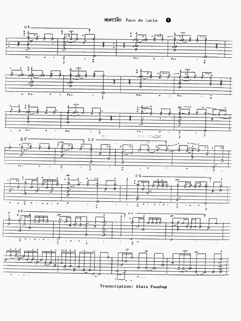 フラメンコギター楽譜 Paco de Lucia Cositas Buenas Cositas Buenas Sheet Music by Paco de Lucía | Flamenco Spain