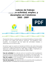 Informe Tasas de Act Emp Desemp 2005 a 2009