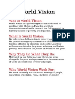 World Vision's 6 Core Values Explained | PDF