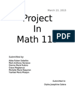 Project in Math 115: March 23, 2015
