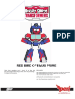 Angrybird Transformer Papercraft