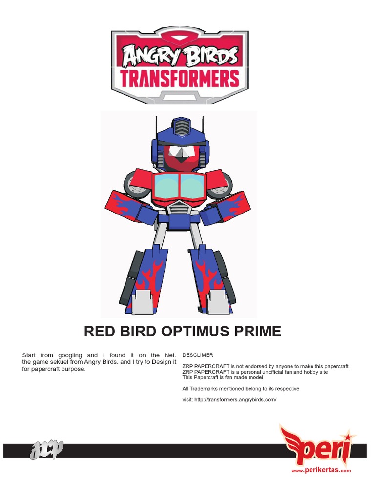 Angrybird Transformer Papercraft | PDF