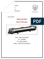 Shell and Tube Heat Exchanger