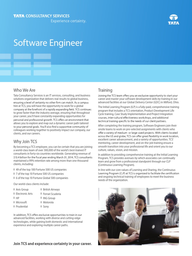 Software Engineer: Who We Are Training | PDF | Corporate Social ...