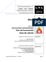 Vías de Evacuación - Guía de Cálculo