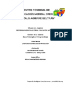 Ensayo Reforma Curricular de La Educación Normal