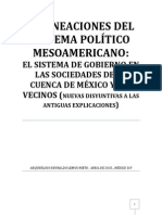 El Sistema de Gobierno en Las Sociedades de La Cuenca de México y Sus Vecinos