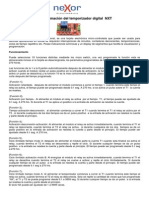 Manual de Programación Del Temporizador NXT PDF