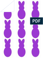 Purple Bunny Printable