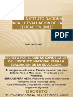 LEY DEL INSTITUTO NACIONAL PARA LA EVALUACIÓN INEE.pptx