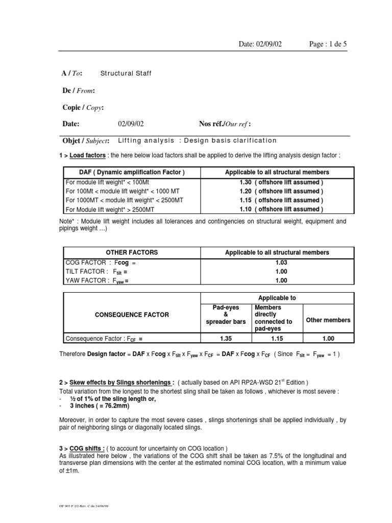 Lifting Analysis Guide | PDF | Mechanical Engineering | Applied And ...