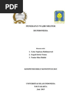 Download Pro-Kontra Penerapan Wajib Militer di Indonesia by Yuniar Riza Hakiki SN269745637 doc pdf