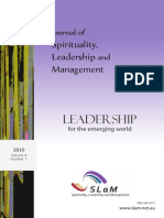 Journal of Spirituality, Leadership and Management (SLaM)