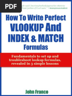 EXCEL - How To Write Perfect VLOOKUP and INDEX and MATCH Formulas