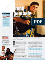 Frank Gambale Lesson From Guitar Techniques Magazine