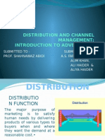 Distribution and Channel Management