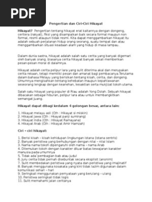 Unsur Intrinsik Dan Ekstrinsik Hikayat Muda Cik Leman Cerpen
