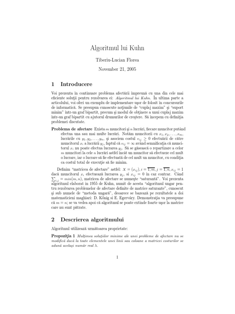 Algoritmul Ungar | PDF