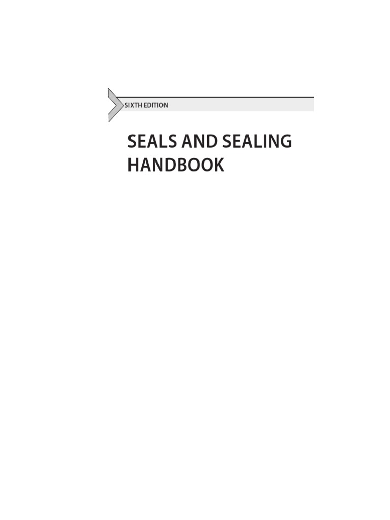 Seals and Sealing Handbook Sixth Edition PDF