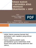 Laporan Kasus Sectio Caesarea Atas Indikasi Oligohidramnion + HRP