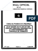 Loi - Tribunaux de Commerce