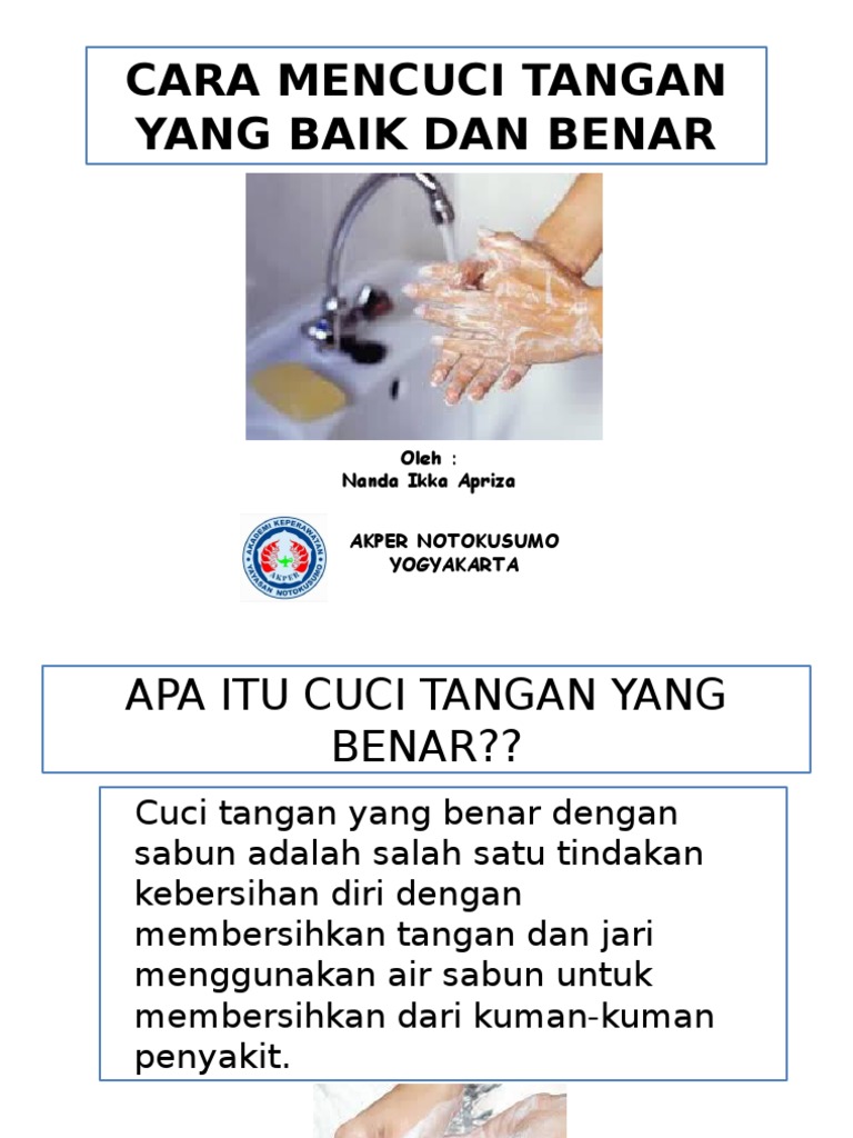 Lembar Balik Cuci  Tangan 