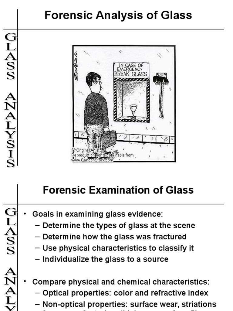 Glass Composition Types Fracture Patterns Sample Collection and