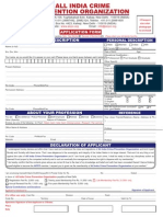 Application Form Applicant Description Application Form: Personal Description Personal Description