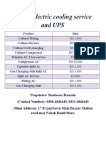 Ashraf Electric Cooling Service and UPS
