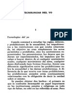 Foucault - Tecnologías Del Yo