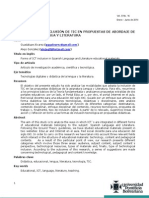 MODALIDADES DE INCLUSIÓN DE TIC EN PROPUESTAS DE ABORDAJE DE  CONTENIDOS DE LENGUA Y LITERATURA