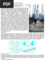 A Study On Cable Suspension Footbridge