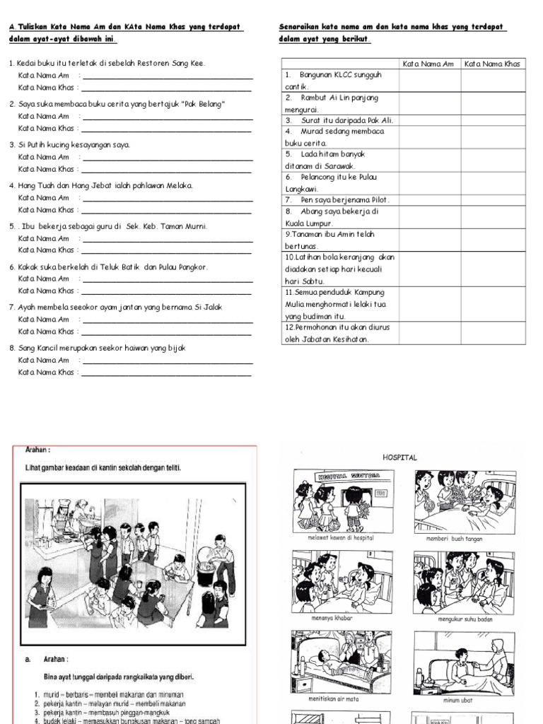 Lembaran Kata Nama Khas Pdf