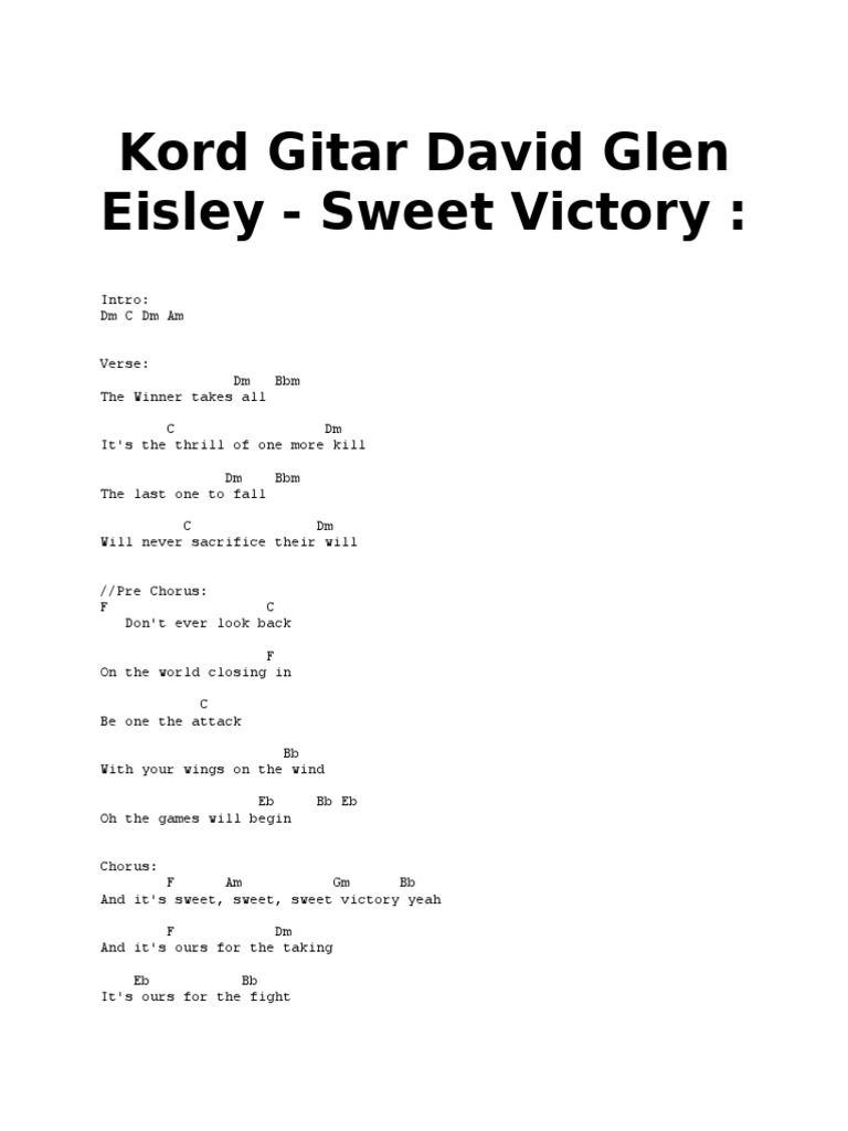 Sweet Victory