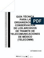 Guias Tecnicas Tec p Organi Conser Archi Tram Telecomm